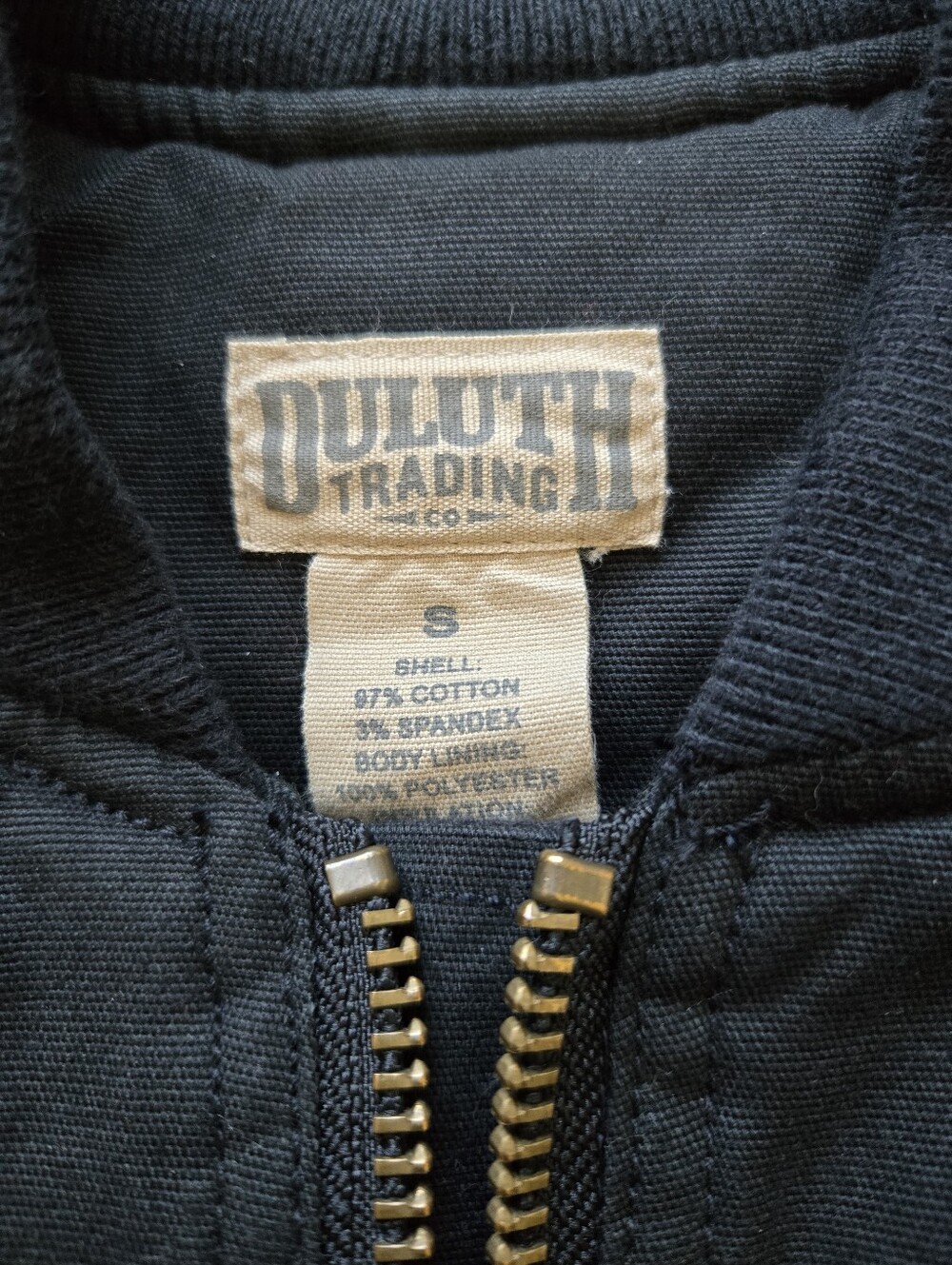Duluth Trading Co Flex Fire Hose Insulated Vest Womens S Black Canvas - Picture 2 of 9
